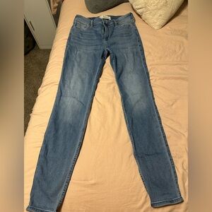 Hollister Light Blue High-Rise Super Skinny Jeans